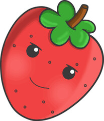 cute decorative fruit stickers