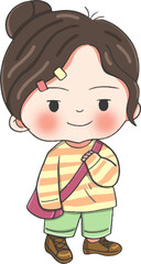 cute style decorative character stickers