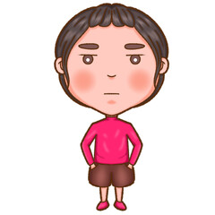 cute style decorative character stickers
