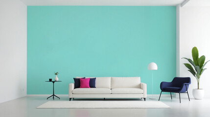 Creative Space Design with High Saturation Contrast Colors