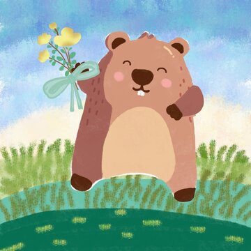 teddy bear on the grass
