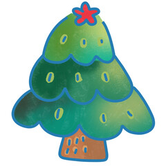 christmas tree with star 