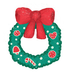 christmas wreath is perfect element for christmas theme