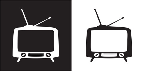  Illustration vector graphics of television icon