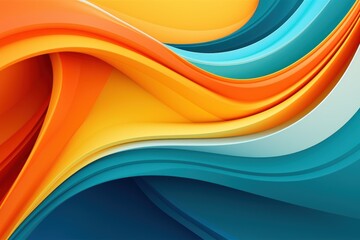  a close up of an orange and blue background with a wavy design on the bottom of the image and bottom of the image.