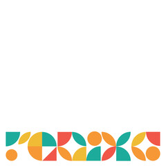 Mosaic Geometric Footer