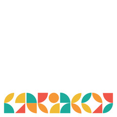 Mosaic Geometric Footer