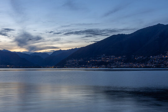 Lago Maggiore am Abend