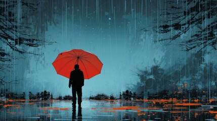 Some People Feel Rain Others Just, Flat Design Style, Pop Art , Wallpaper Pictures, Background Hd