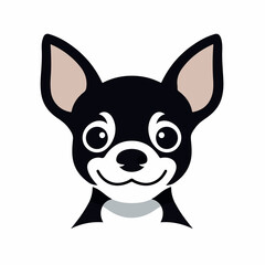 Chihuahua in cartoon, doodle style. Isolated 2d vector illustration in logo, icon, sketch style, Eps 10. AI Generative