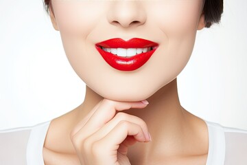 Woman Lipstick Heart Shape