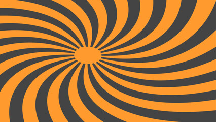 Retro 60s and 70s groovy carnival background. Sun and rainbow swirl pattern, vintage poster vibes. Funky ray elements, circle motifs, reminiscent of circus themes. vector illustration