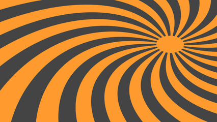 Retro 60s and 70s groovy carnival background. Sun and rainbow swirl pattern, vintage poster vibes. Funky ray elements, circle motifs, reminiscent of circus themes. vector illustration