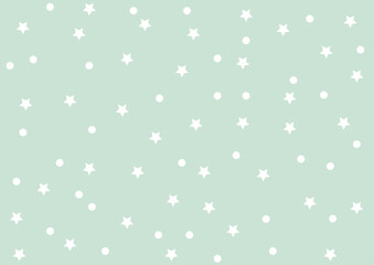 Seamless pattern with stars and ball