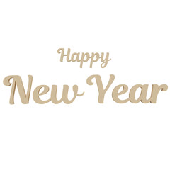 3D Happy New Year 2024