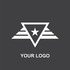 Obraz premium star wings logo