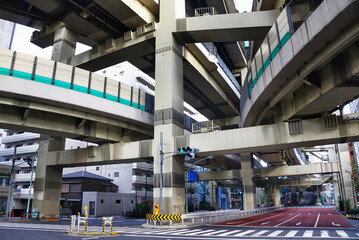 Nihonbashi-Hakozaki-cho, Chuo , Chuo-ku, Tokyo, Japan, Asia - Hakozaki junction of Metropolitan...