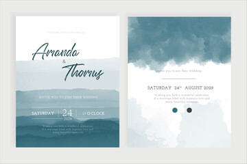 Luxury wedding invitation card background with golden line art flower and botanical leaves, Organic shapes, Watercolor. 