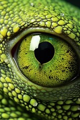 Fototapeta premium A close up of a green lizard