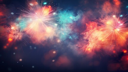  a bunch of fireworks are lit up in the night sky with bright colors and sparkles in the foreground.