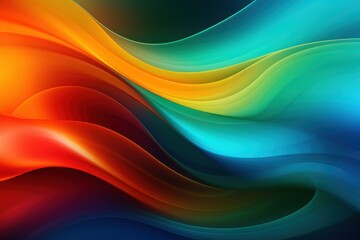  a close up of a colorful background with a wave of colors in the middle of the image and a black background in the middle of the image.