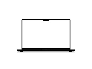 New MacBook Pro, Apple laptop, Editorial vector illustration. Stock royalty-free PNG