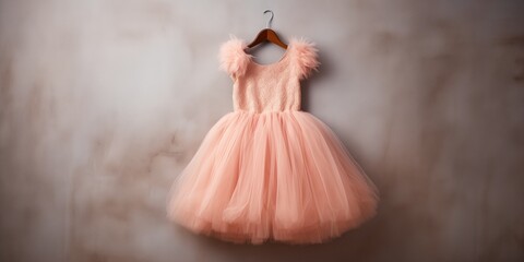 dress for girls in peach color