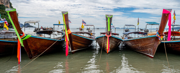 Railay Beach in Krabi Province in southern Thailand along the Andaman Sea