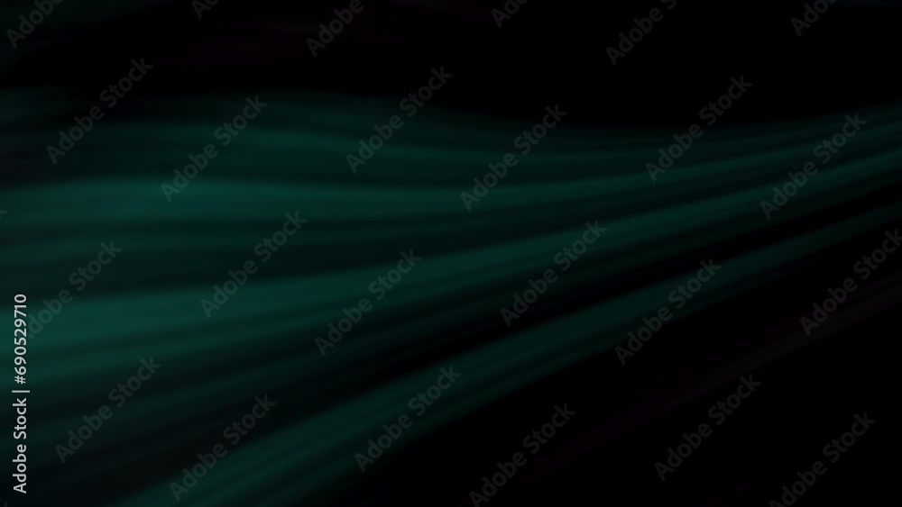 Wall mural abstract horizontal glowing cyan wave background animation