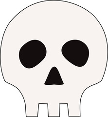 Skull Cartoon style illustration