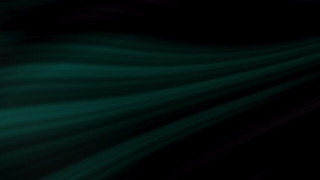 Abstract horizontal glowing cyan wave background animation