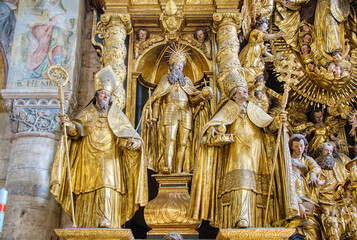 detail of the high altar in the cathedral