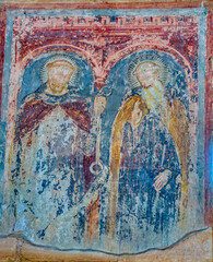 medieval fresco in the cathedral