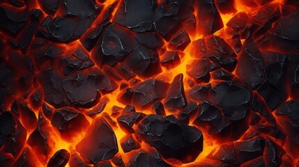 Lava photorealistic background. Capturing the Fiery Essence. Hot, burned volcanic eruption
