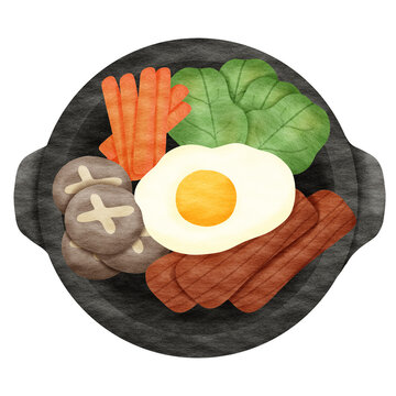 Bibimbap cartoon