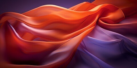 Obraz premium A fluid and dynamic abstract image of a satin fabric in motion.