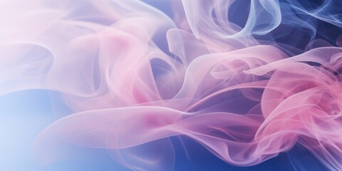 Soft, billowing clouds of pink and blue smoke.