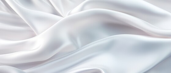 Obraz premium white silk satin fabric abstract background