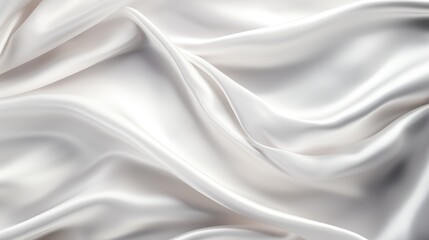 Obraz premium white silk satin fabric abstract background