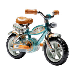 Bicycle Toy Isolated on Transparent or White Background, PNG