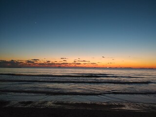 바다의 일출, 일몰