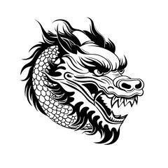 Obraz premium Illustration of Traditional chinese Dragon ,vector illustration 