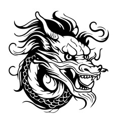 Illustration of Traditional chinese Dragon ,vector illustration
