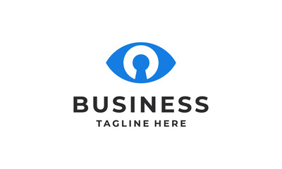Fototapeta premium Cyber Vision simple logo design vector