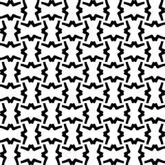 Wallpaper with Seamless repeating pattern.  Black and white pattern . Abstract background. Monochrome texture  for web page, textures, card, poster, fabric, textile.