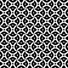 Wallpaper with Seamless repeating pattern.  Black and white pattern . Abstract background. Monochrome texture  for web page, textures, card, poster, fabric, textile.