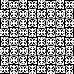 Wallpaper with Seamless repeating pattern.  Black and white pattern . Abstract background. Monochrome texture  for web page, textures, card, poster, fabric, textile.
