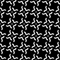Wallpaper with Seamless repeating pattern.  Black and white pattern . Abstract background. Monochrome texture  for web page, textures, card, poster, fabric, textile.