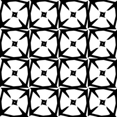 Wallpaper with Seamless repeating pattern.  Black and white pattern . Abstract background. Monochrome texture  for web page, textures, card, poster, fabric, textile.