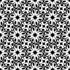 Wallpaper with Seamless repeating pattern.  Black and white pattern . Abstract background. Monochrome texture  for web page, textures, card, poster, fabric, textile.